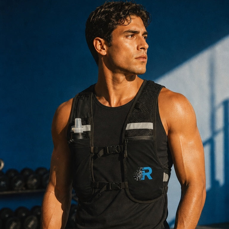 Run With Freedom Challenger Hydration Running Vest Gym Lifestyle Photoshoot