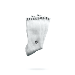 Badass White 3 Pack Womens: 4-7 UK / 6-9 US - Run With Freedom®