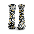 Leopard Print Glitter Socks