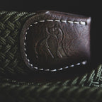 Woven Belt - Navy / White Zigzag