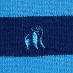 Blue Stripe Matching Bamboo Socks (Adult & Child)